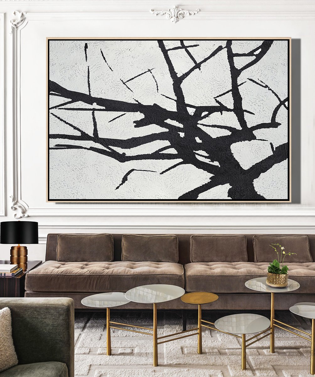 Horizontal Minimalist Tree Art #MN6C